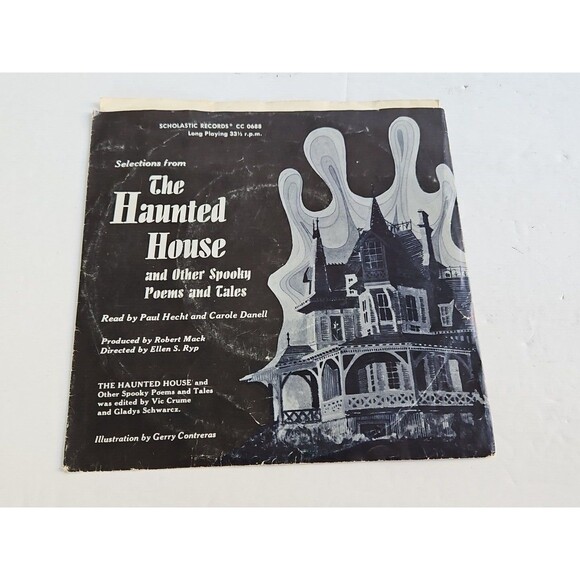 1970 The Haunted House and Other Spooky Poems & Tales 33rpm Scholastic Halloween - Picture 2 of 10